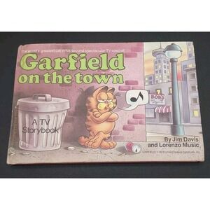Vintage Garfield on the Town Weekly Reader HC Jim Davis 1983